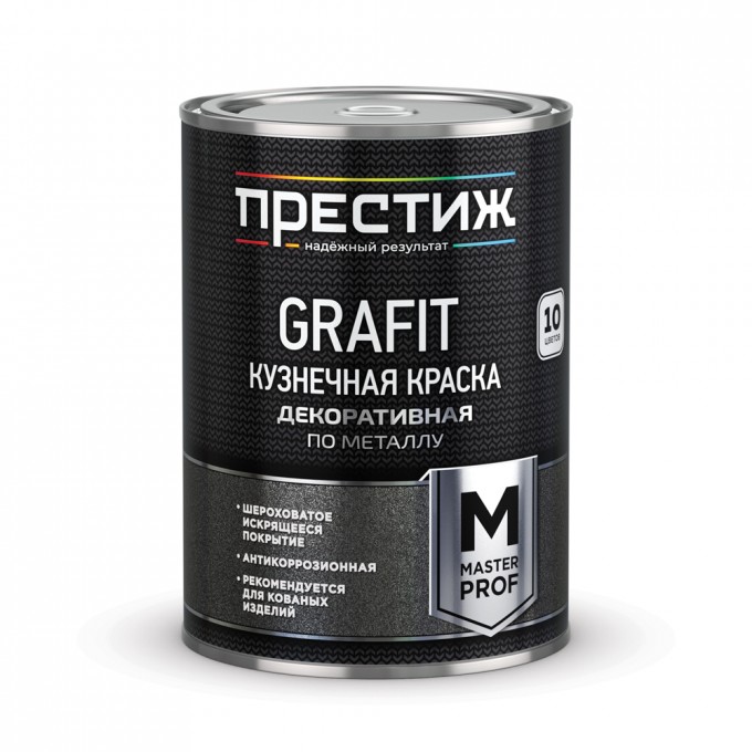 Краска кузнечная с эффектом "grafit" черная 0,9 кг "Престиж" 01-013-037-009